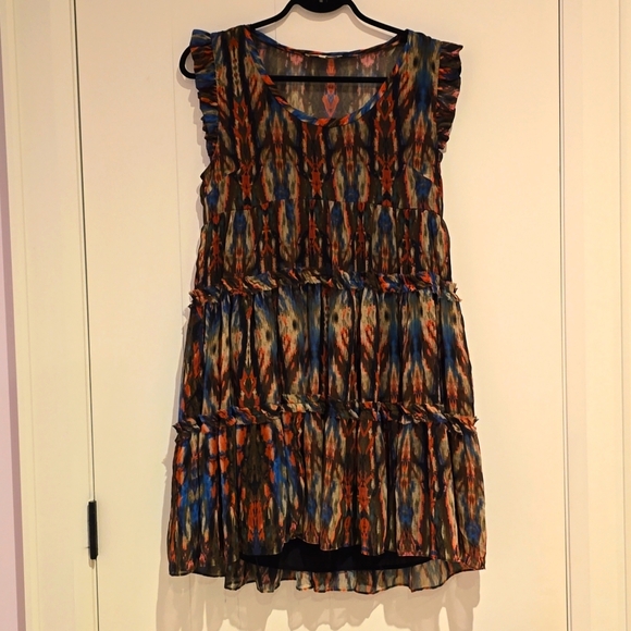 Sandro Ruffle Mini Dress Size 2 - Picture 4 of 9